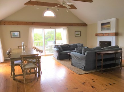 Surfside, Nantucket Nantucket vacation rental - Great room includes kitchen and dining, and pours out onto deck