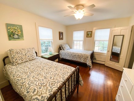 Cisco - Miacomet, Hummock Pond Nantucket vacation rental - First floor bedroom with two twin beds and big closet