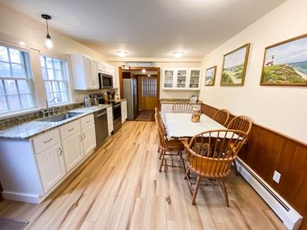Cisco - Miacomet, Hummock Pond Nantucket vacation rental - Sunny eat-in kitchen with access to side deck and grilling area