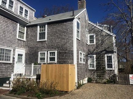 Nantucket town, Hapenny House Nantucket vacation rental - Driveway Parking for 2-4 Cars & Trash Enclosure (wood structure)