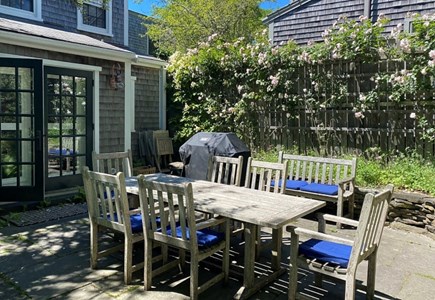 Nantucket town, Nantucket Nantucket vacation rental - Beautiful patio with large dining area.