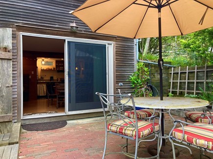 Surfside Nantucket vacation rental - Private patio with gate