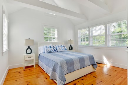 Mid-island Nantucket vacation rental - The third bedroom with a queen sized bed.