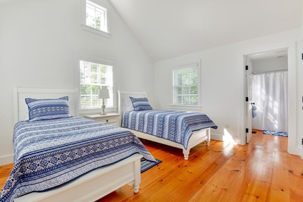 Mid-island Nantucket vacation rental - The second bedroom with two twin beds.