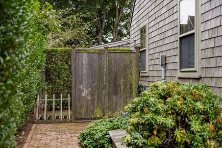 Siasconset Center Nantucket vacation rental - The outdoor shower and bike rack