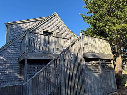 Mid-island, Nantucket Nantucket vacation rental - Stairway to cozy cottage & spacious deck!