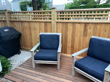 Nantucket town Nantucket vacation rental - Outdoor space- Weber grill and comfortable seating!