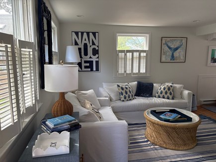 Nantucket town Nantucket vacation rental - Bright And Sunny Living Room AC
