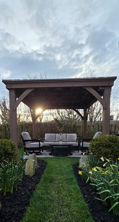 Mid-island, Nantucket Nantucket vacation rental - Backyard and gazebo