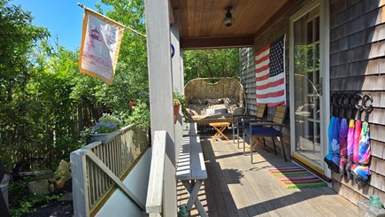 Mid-island, Nantucket Nantucket vacation rental - Back deck.