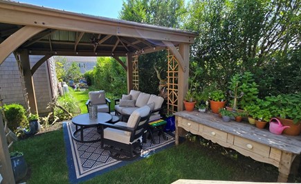 Mid-island, Nantucket Nantucket vacation rental - Back yard and gazebo.