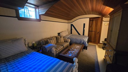 Mid-island, Nantucket Nantucket vacation rental - Lower level bedroom - one full bed and one twin bed.