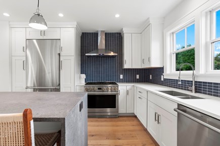 Mid-island Nantucket vacation rental - Kitchen featuring high end appliances