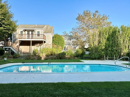 Nantucket town, Nantucket Nantucket vacation rental - Pool area facing apt deck