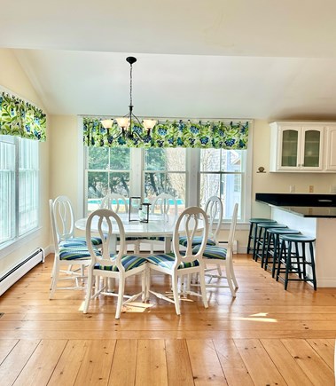 Nantucket town, Nantucket Nantucket vacation rental - Dining room & kitchen overlooking back yard