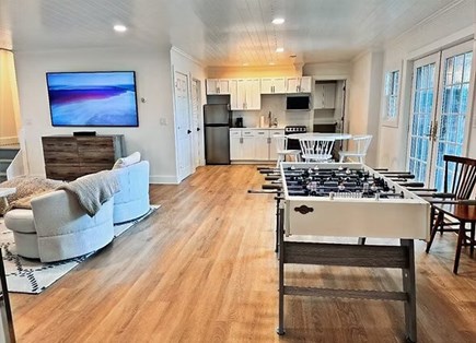 Nantucket town Nantucket vacation rental - Basement game area and fully kitchenette