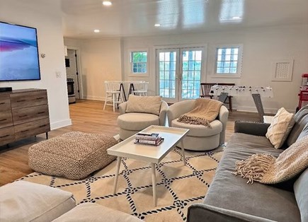 Nantucket town Nantucket vacation rental - Finished basement with big screen, foosball and kitchenette