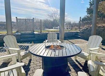 Nantucket town Nantucket vacation rental - Fire pit ready next to pool for family smores and fun