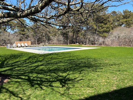 Surfside Nantucket vacation rental - Heated pool, hot tub and sun deck with very large yard