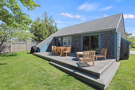 Madaket Nantucket vacation rental - Large deck [furniture replaced - 6 seat table with umbrella only]