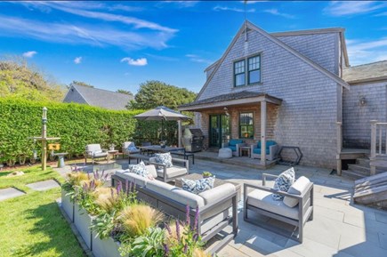 Mid-Island Nantucket vacation rental - Back yard patio