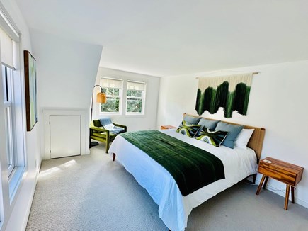 Mid-Island Nantucket vacation rental - Second floor king bedroom overlooking patio/pool