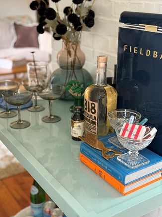 Monomoy Nantucket vacation rental - Bar cart