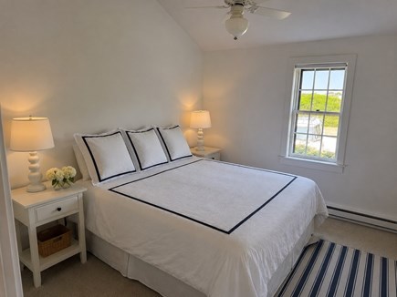 Madaket Nantucket vacation rental - Primary bedroom with en suite bathroom on first floor.