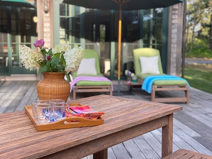 Madaket, Fishers Landing Nantucket vacation rental - Backyard deck