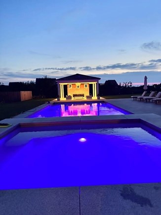 Dionis Nantucket vacation rental - Pool at night