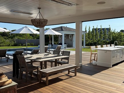 Dionis Nantucket vacation rental - Deck area with outdoor kitchen