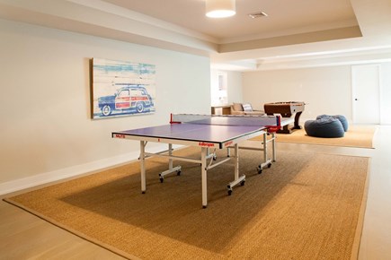 Siasconset Nantucket vacation rental - Basement recreation, ping pong, foosball, tv