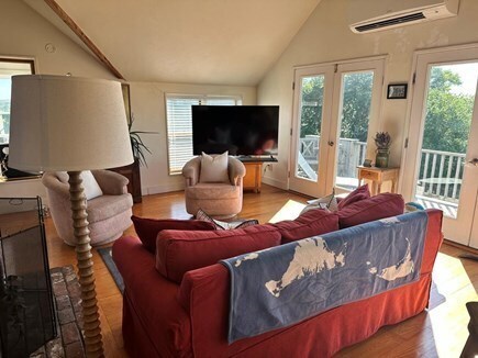 Polpis, Nantucket Nantucket vacation rental - Upstairs living room with TV and deck access