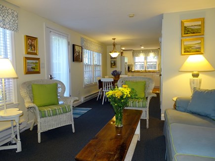 Nantucket town Nantucket vacation rental - Living room opens to deck; extends to dining, kitchen