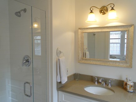 Mid-island, Naushop Nantucket vacation rental - Master bathroom with walk-in shower