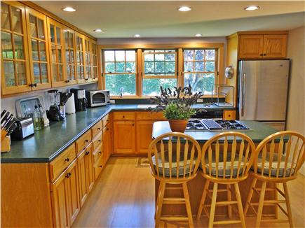 Madaket Nantucket vacation rental - Bright kitchen with lovely wood work and modern appliances