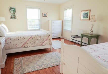 Tom Nevers - Madequecham Nantucket vacation rental - Bedroom downstairs with Queen and a twin bed